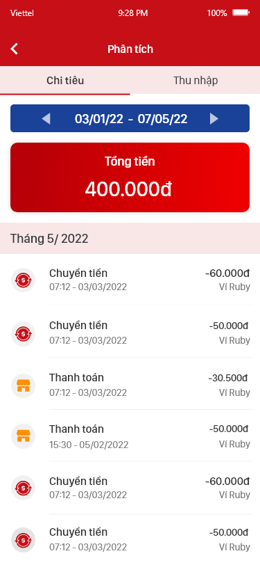 App tài chính